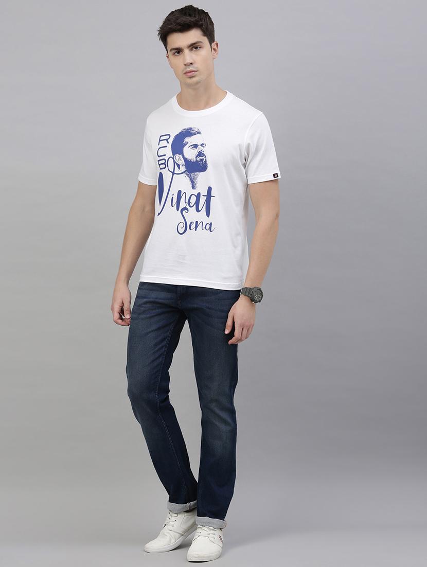 white front print t-shirt - 17680102 - Zoom Image - 4