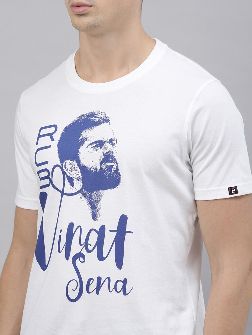 white front print t-shirt - 17680102 - Zoom Image - 5
