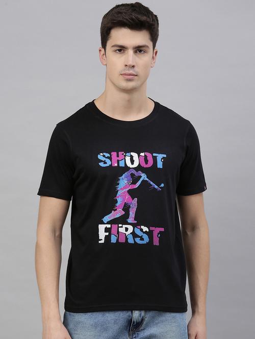 black printed t-shirt - 17680104 - Standard Image - 1