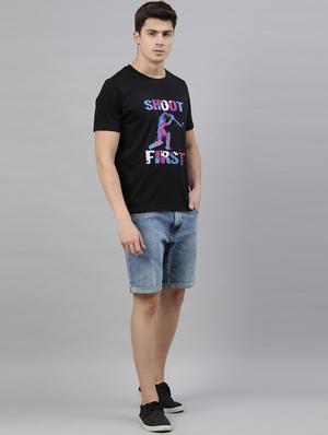 black printed t-shirt - 17680104 - Standard Image - 4