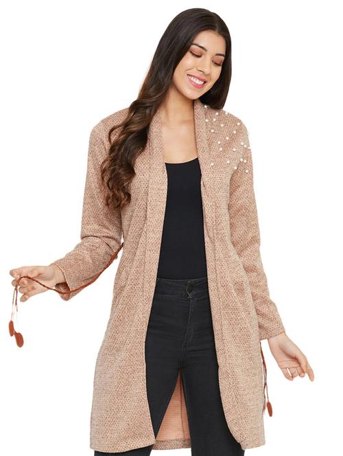 front open embellished shrug - 17680281 - Standard Image - 1