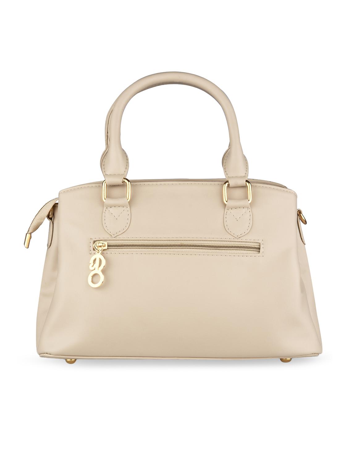 beige leatherette (pu) regular handbag - 17680443 - Zoom Image - 2
