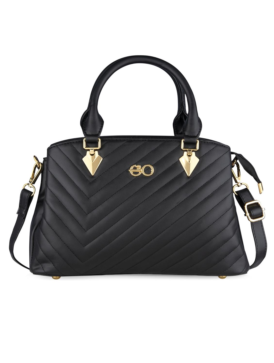 black leatherette (pu) regular handbag - 17680444 - Zoom Image - 5