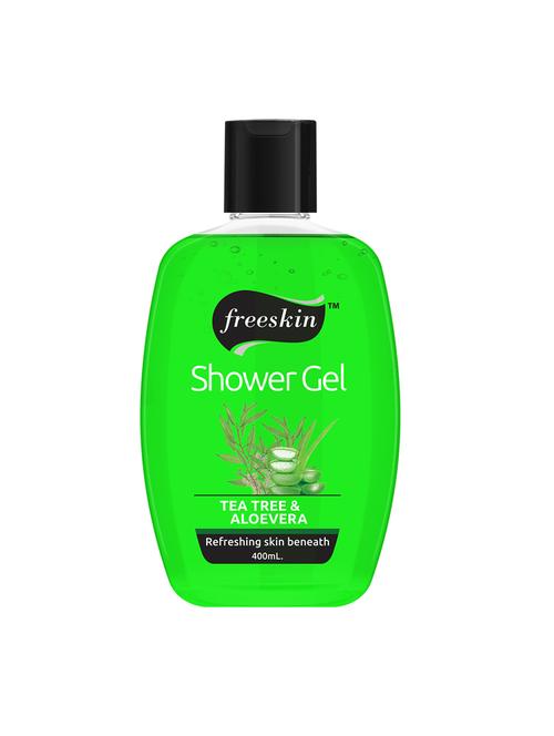 freeskin tea tree & aloe vera shower gel, 400ml - 17680507 - Standard Image - 1
