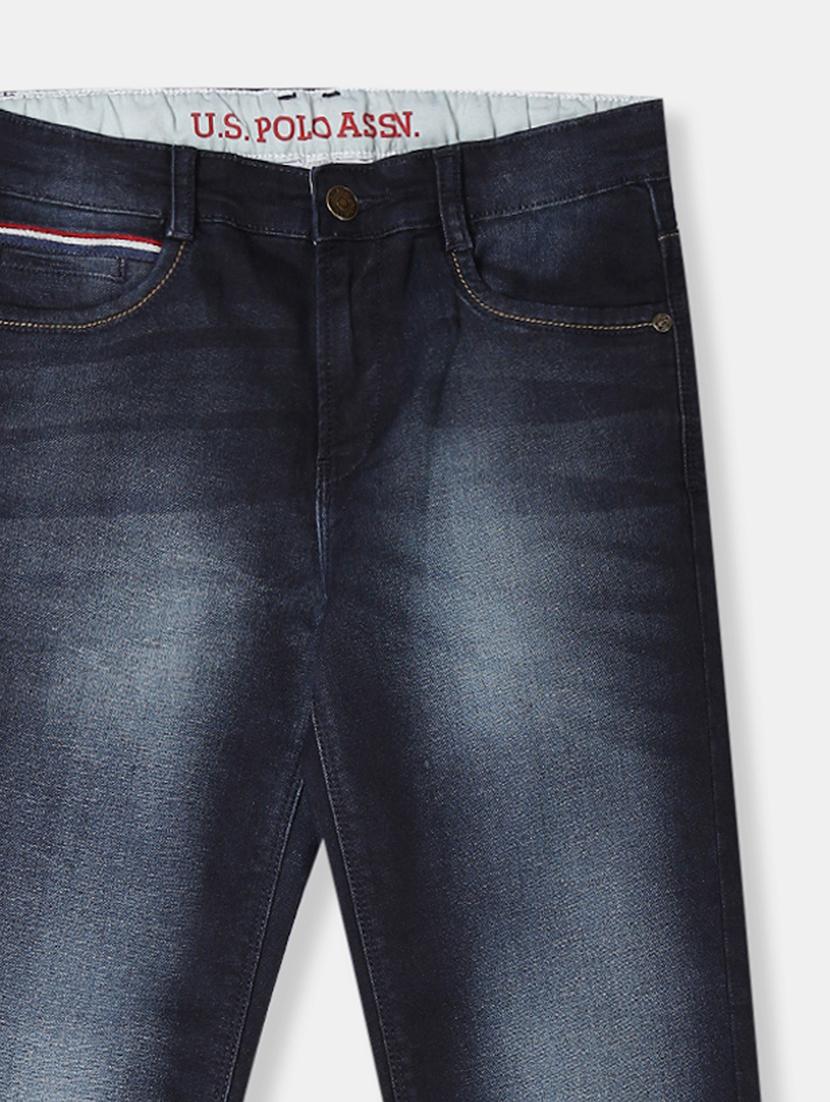 navy blue washed denim jeans - 17680800 - Zoom Image - 3