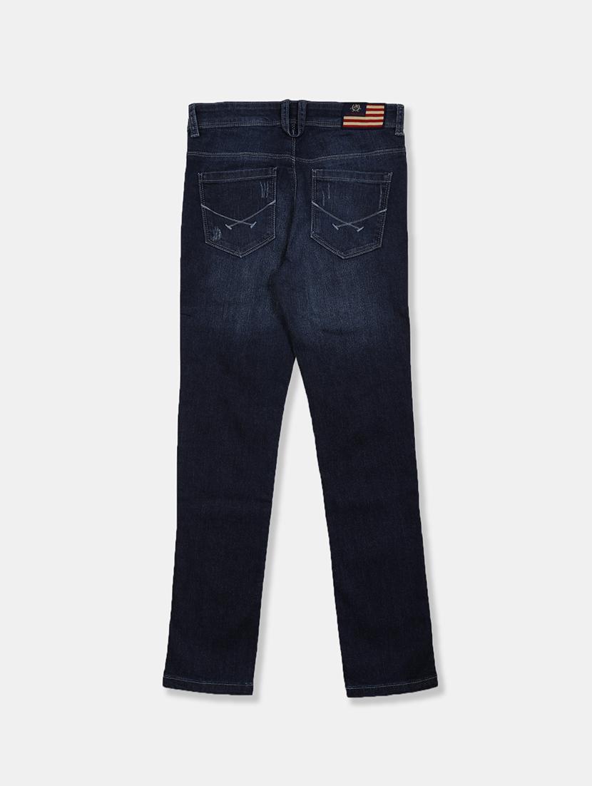 dark blue washed denim jeans - 17680814 - Zoom Image - 2