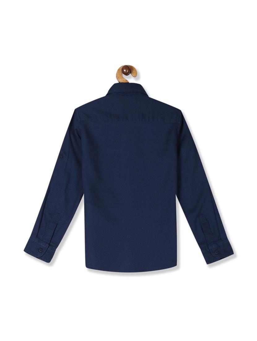 blue solid shirt - 17680843 - Zoom Image - 2
