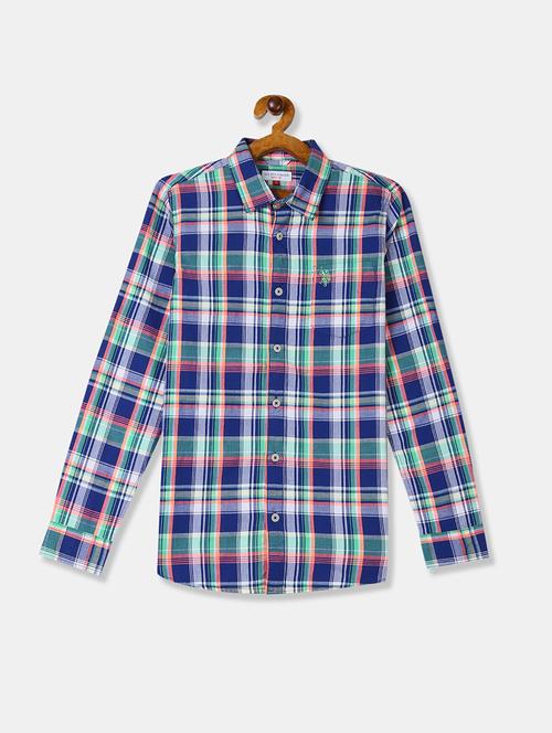 blue cotton shirt - 17680924 - Very Small Image - 1