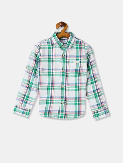 green cotton shirt - 17681013 - Standard Image - 1