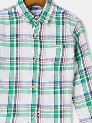 green cotton shirt - 17681013 - Standard Image - 3
