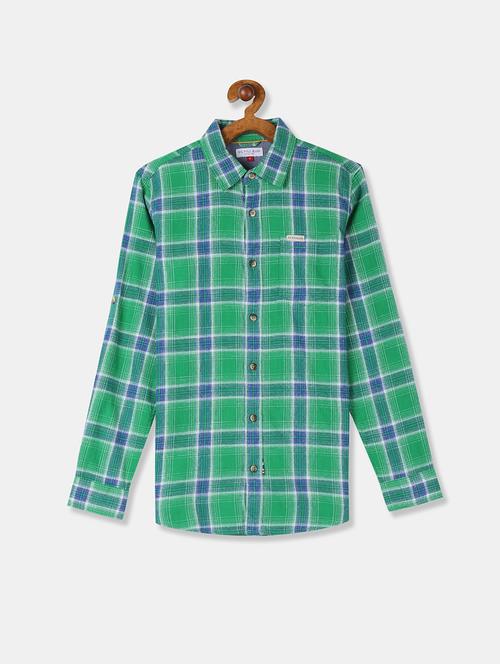 green cotton shirt - 17681017 - Standard Image - 1