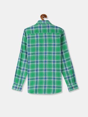green cotton shirt - 17681017 - Standard Image - 2