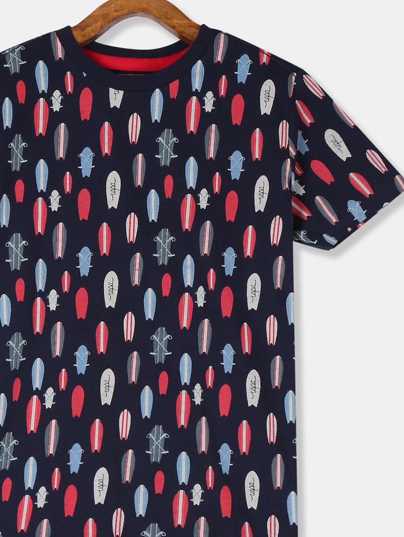 blue cotton t-shirt - 17681161 - Zoom Image - 3