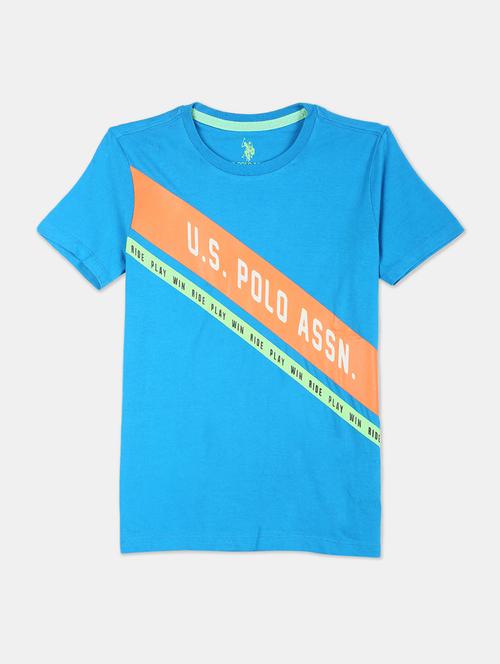 blue printed t-shirt - 17681187 - Standard Image - 1