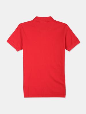 red color block t-shirt - 17681733 - Standard Image - 2