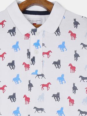 polo neck printed t-shirt - 17682262 - Standard Image - 3