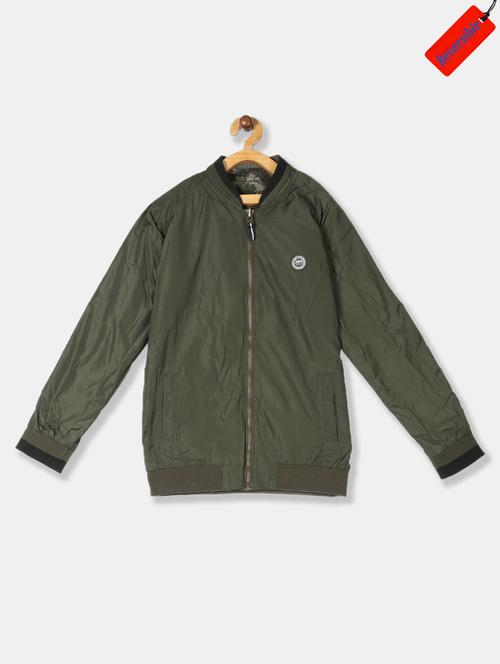 green polyester reversible jackets - 17682269 - Standard Image - 1