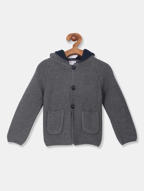 grey textured sweater - 17682307 - Very Small Image - 1
