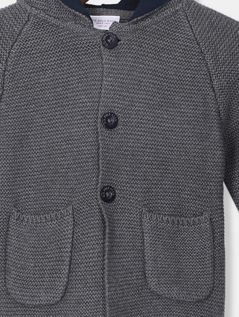 grey textured sweater - 17682307 - Zoom Image - 3