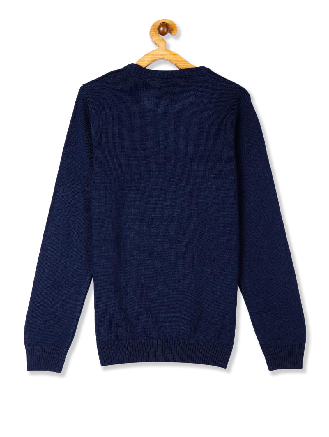 blue printed sweater - 17682356 - Zoom Image - 2