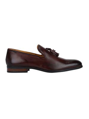 red leather slip on loafers - 17683507 - Standard Image - 2