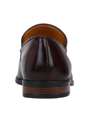 red leather slip on loafers - 17683507 - Standard Image - 3