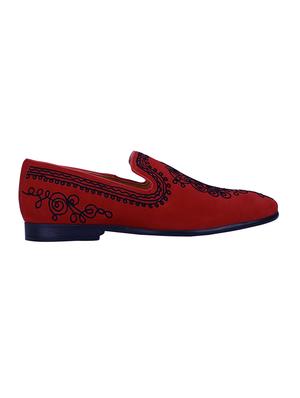 red suede slip on loafers - 17683508 - Standard Image - 2