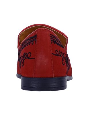red suede slip on loafers - 17683508 - Standard Image - 3