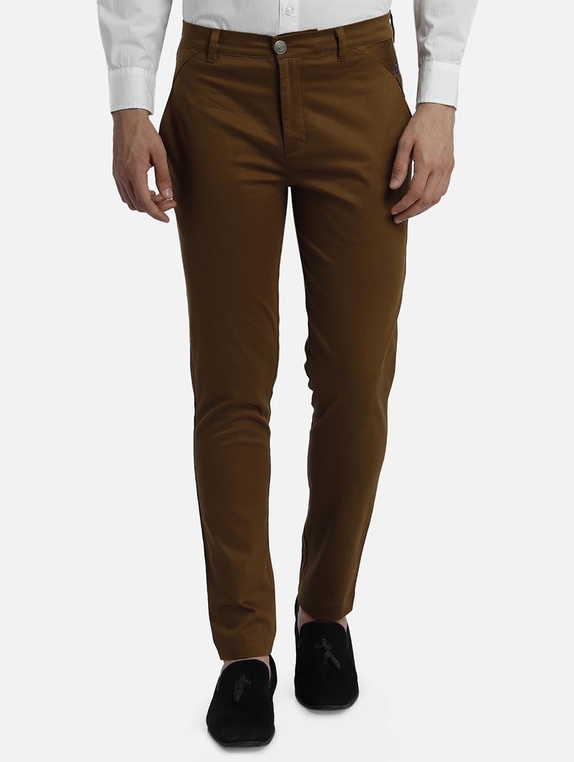 olive green flat front formal trouser - 17683600 - Zoom Image - 1