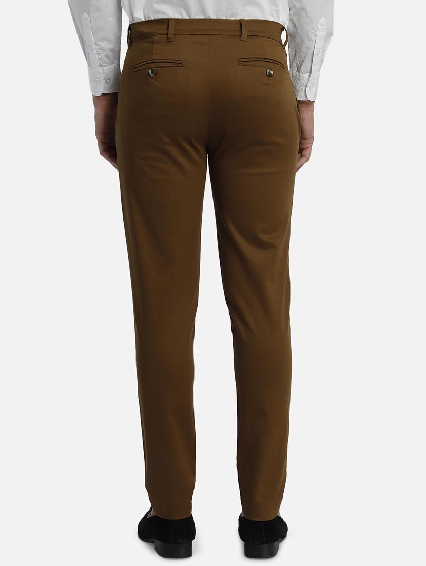 olive green flat front formal trouser - 17683600 - Zoom Image - 3
