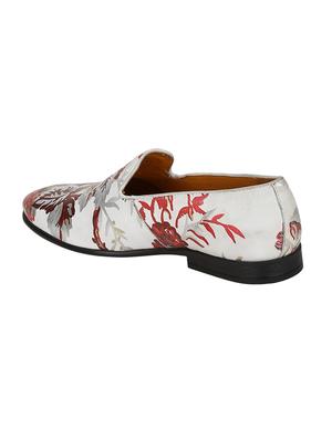 white leather slip on loafers - 17683647 - Standard Image - 3