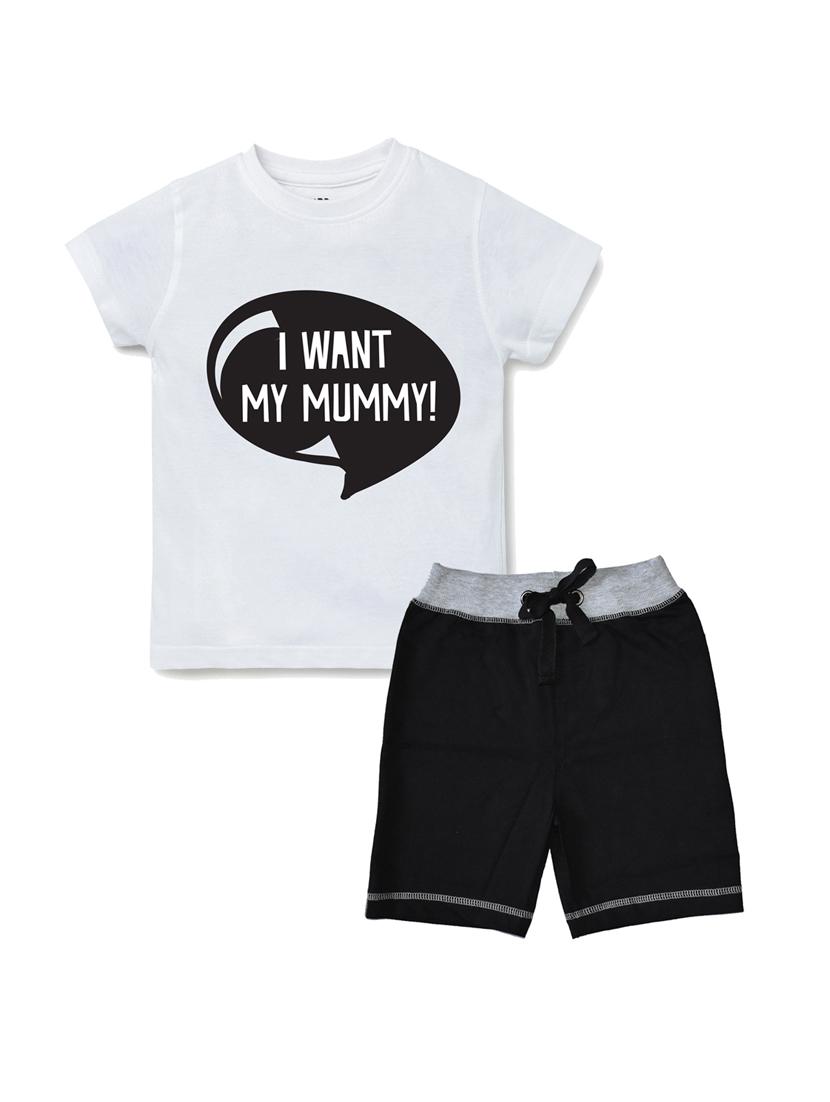 multi colored cotton shorts set - 17683781 - Zoom Image - 1