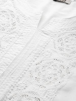 ada hand-embroidered white chikankari kurta - 17683797 - Standard Image - 5