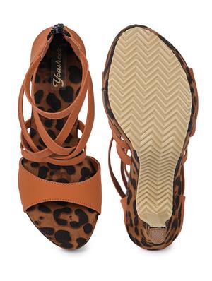 tan closed back sandal - 17683803 - Standard Image - 4