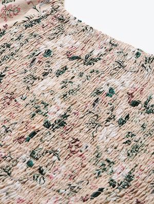 puff sleeves floral top - 17684545 - Standard Image - 5