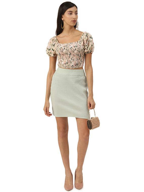 puff sleeves floral top - 17684545 - Zoom Image - 4