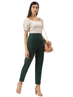 puff sleeves polka dot crop top - 17684546 - Standard Image - 4