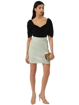 sweetheart neck solid top - 17684548 - Standard Image - 4