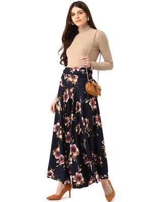 high rise floral palazzo - 17684739 - Standard Image - 4