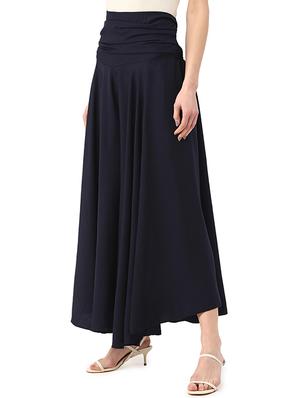 navy blue polyester palazzos - 17684742 - Standard Image - 2