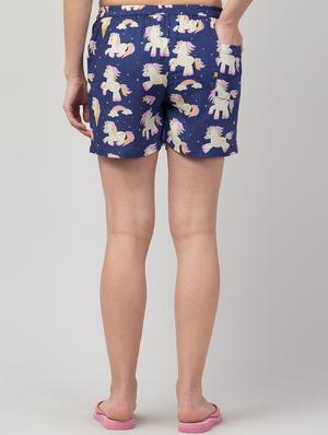 drawstring waist printed shorts - 17684828 - Standard Image - 3