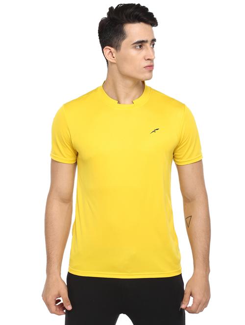 yellow solid sports t-shirt - 17684849 - Standard Image - 1
