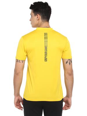 yellow solid sports t-shirt - 17684849 - Standard Image - 3
