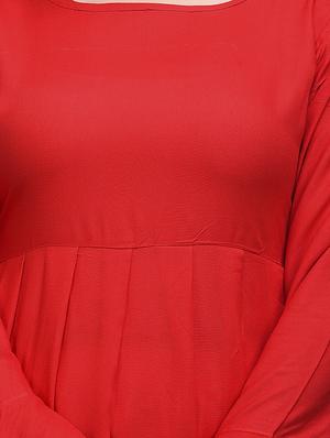 solid flared kurta - 17684887 - Standard Image - 5