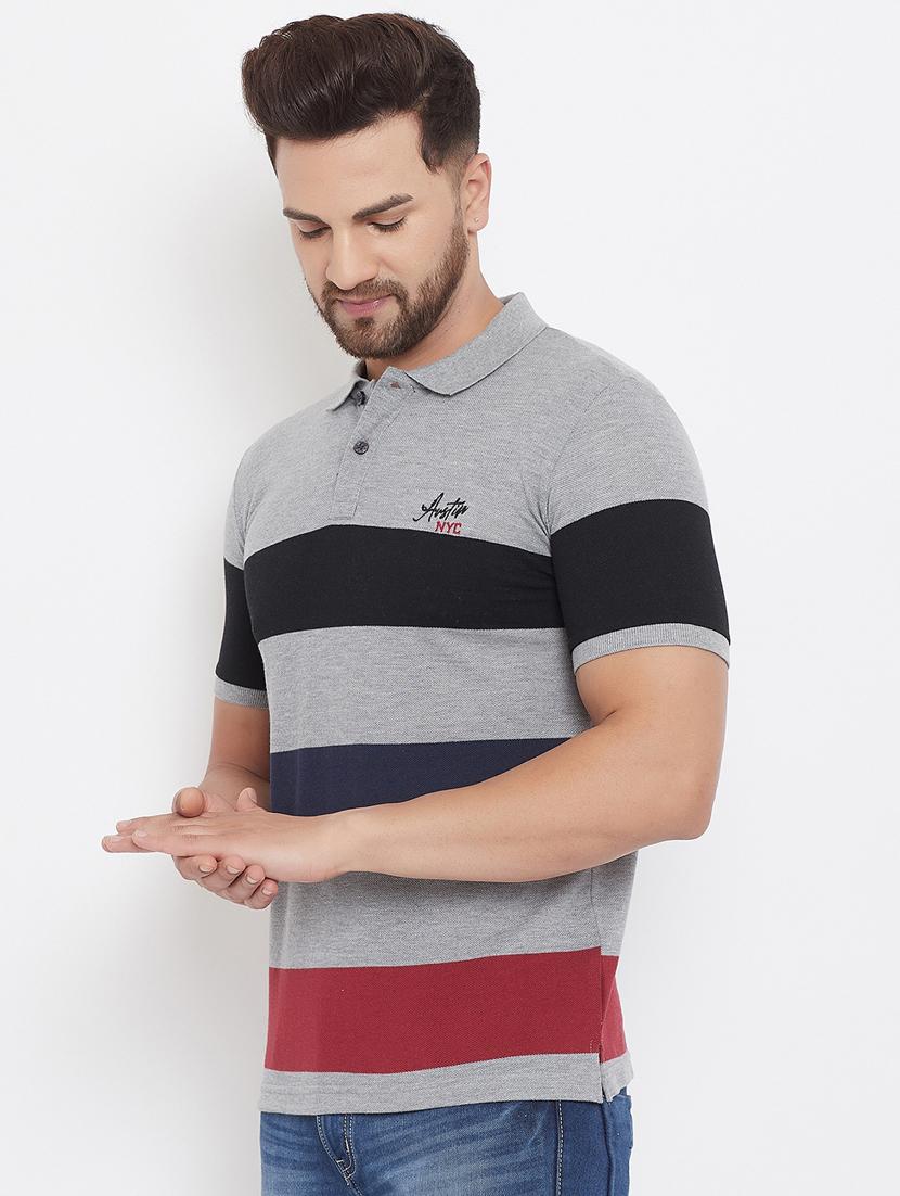 multi colored striped t-shirt - 17684928 - Zoom Image - 2