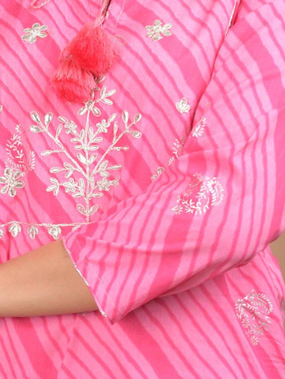 leheriya kurta sharara set - 17685074 - Zoom Image - 2