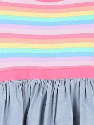 multi colored cotton frock - 17685100 - Standard Image - 3