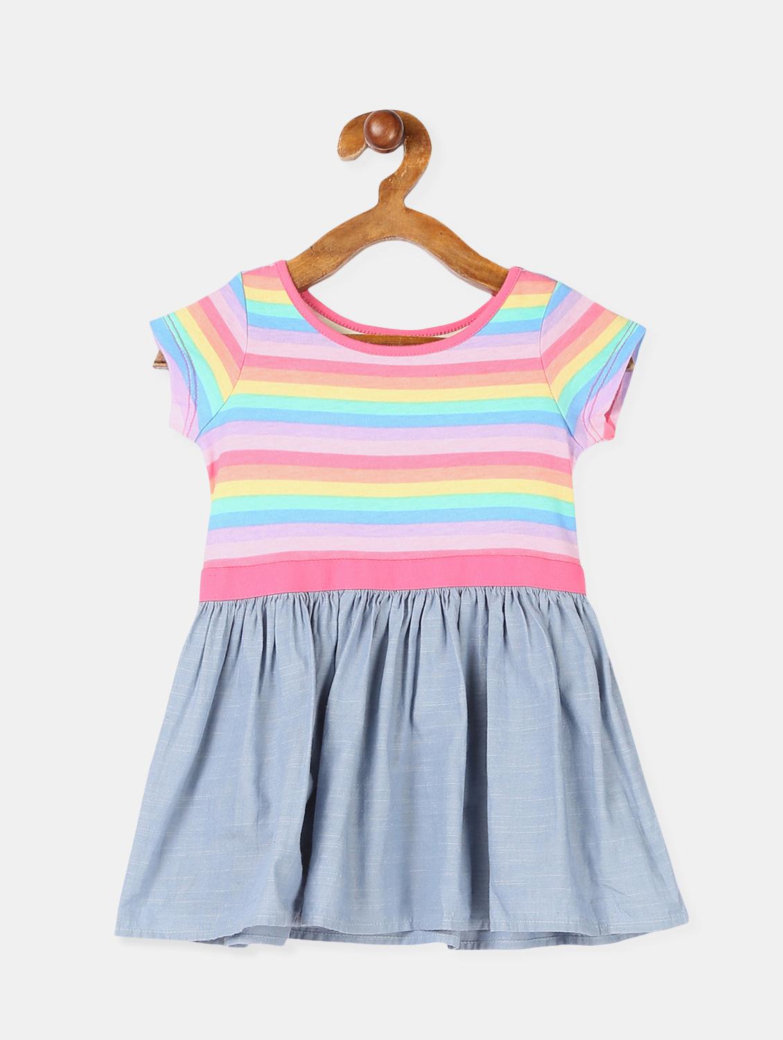 multi colored cotton frock - 17685100 - Zoom Image - 1