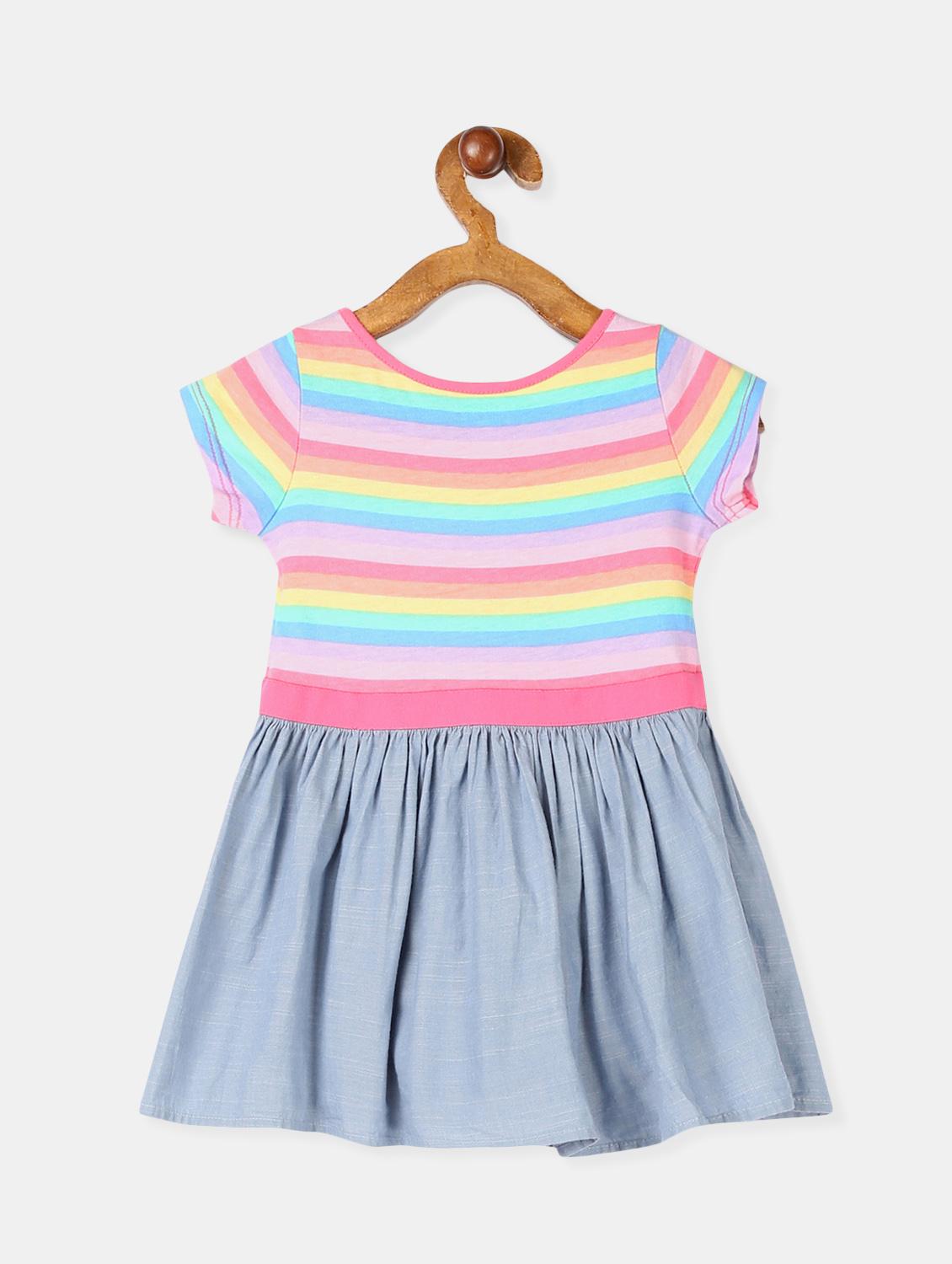 multi colored cotton frock - 17685100 - Zoom Image - 2
