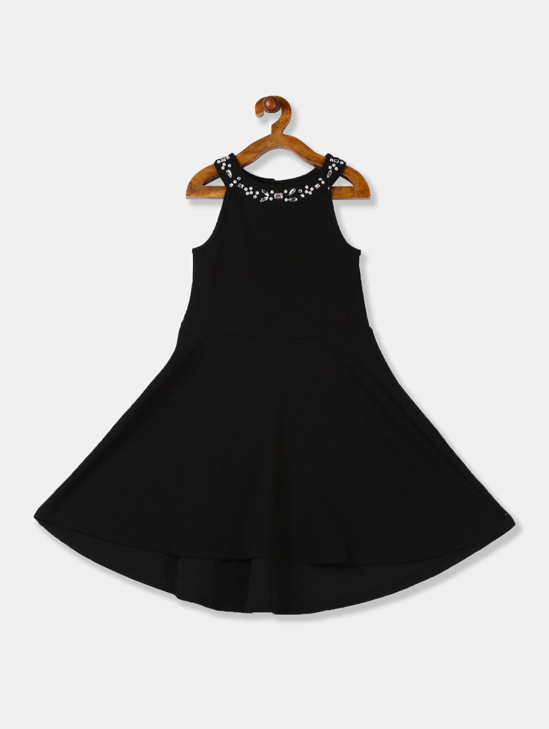 black polyester frock - 17685113 - Zoom Image - 1
